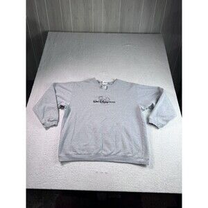 Walt Disney World Mickey Mouse Ears Logo Sweatshirt Adult XL Gray Pullover